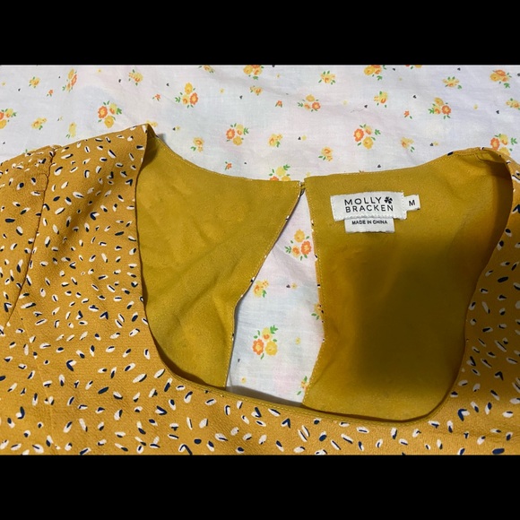 Yellow Molly Bracken Pattern Dress - Picture 2 of 3